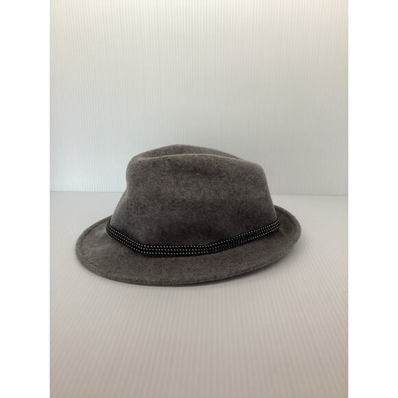 Apt. 9 Gray Fedora Feather Trim - Picture 3 of 5